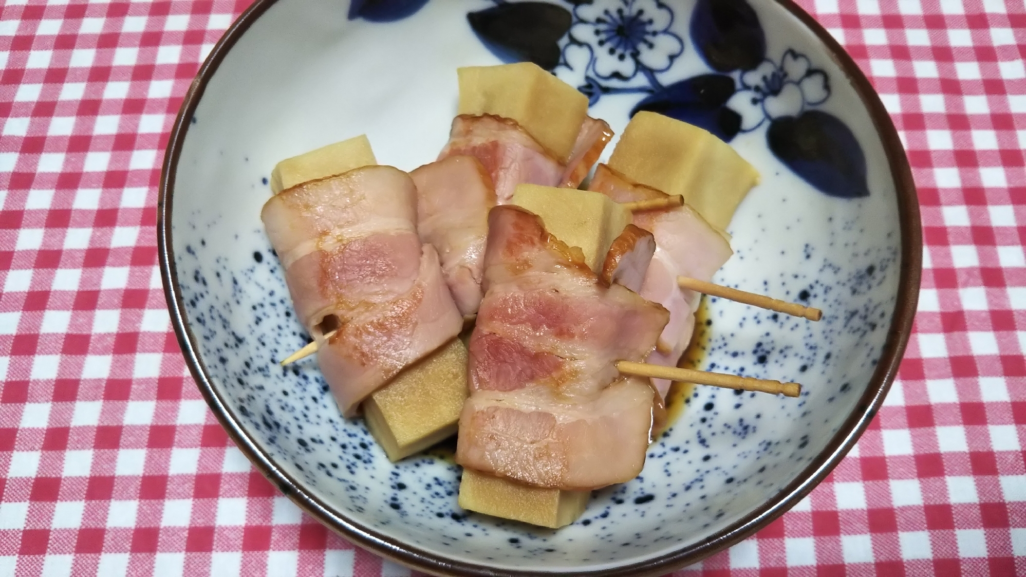 ベーコン巻き高野豆腐の煮物☆