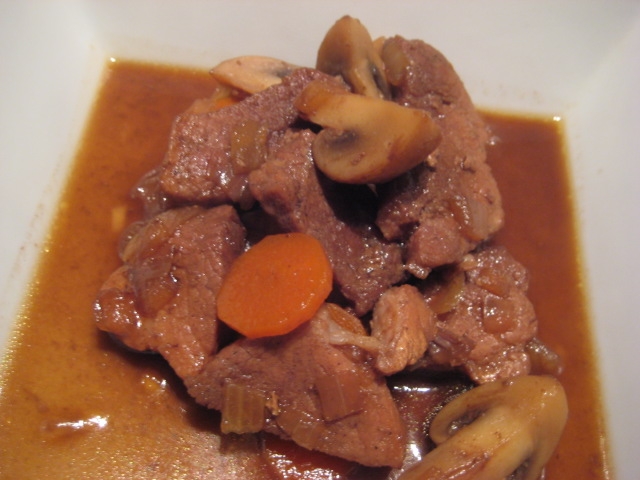 豚肉とマッシュルームのバルサミコ煮込み