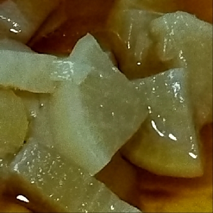 皮剥不要！無農薬無肥料大根のレンチンホタテだし煮物