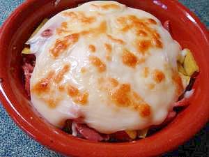 ほとんどレンジまかせ さつま芋とウインナーのドリア