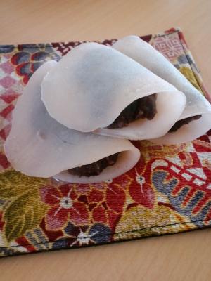 白玉粉で作る【桜餅】～関東風～