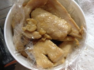 しようがやき鳥肉