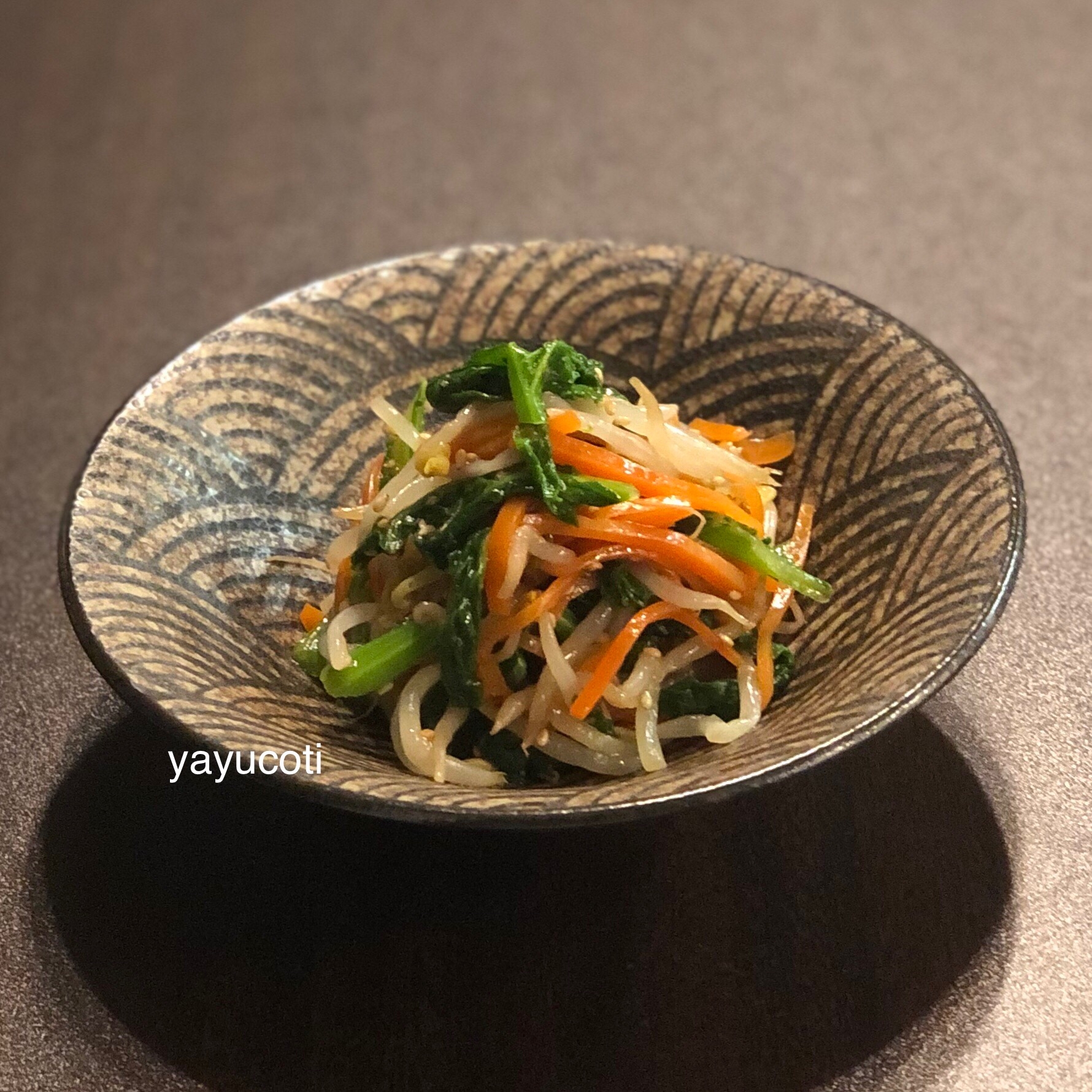 菜の花ともやしのナムル