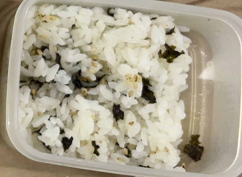 自家製のりふりかけご飯