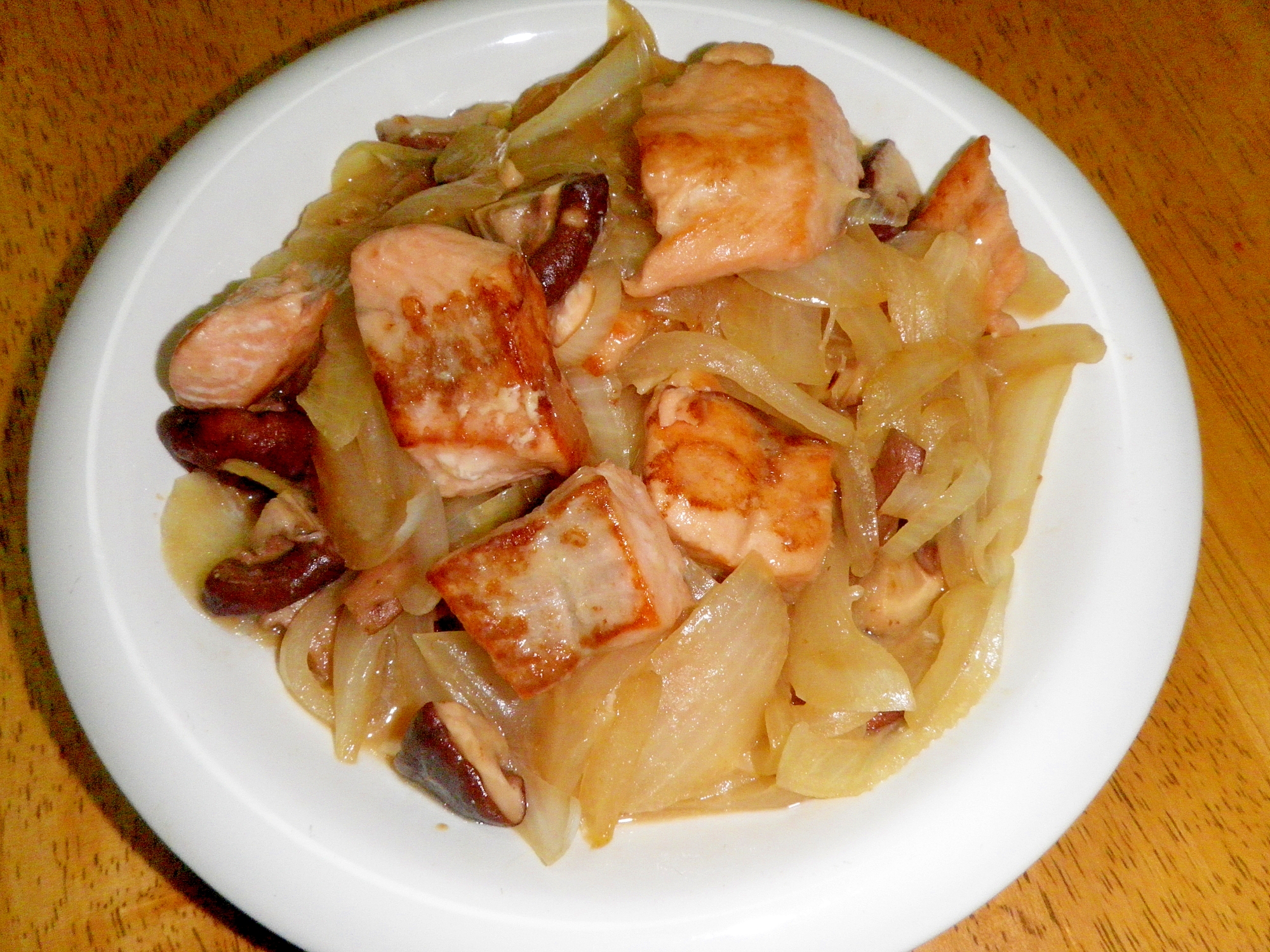 簡単で美味しい 秋鮭の味噌炒め レシピ 作り方 By ポッポ９９ 楽天レシピ