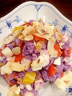紫ジャガイモのデリ風サラダ