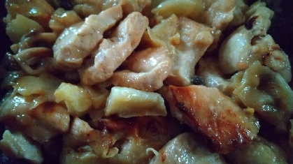白菜、キャベツ、鶏むね肉の味噌炒め