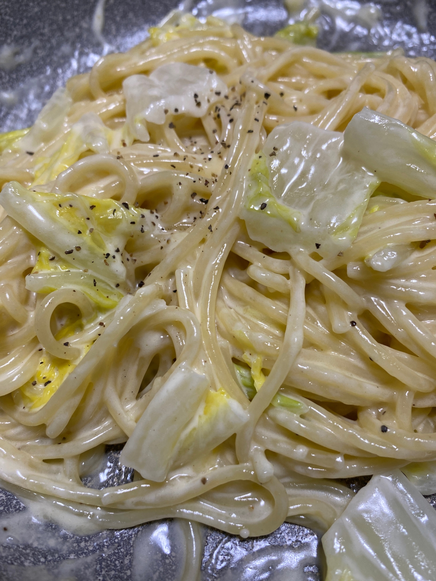 簡単☆白菜チーズパスタ