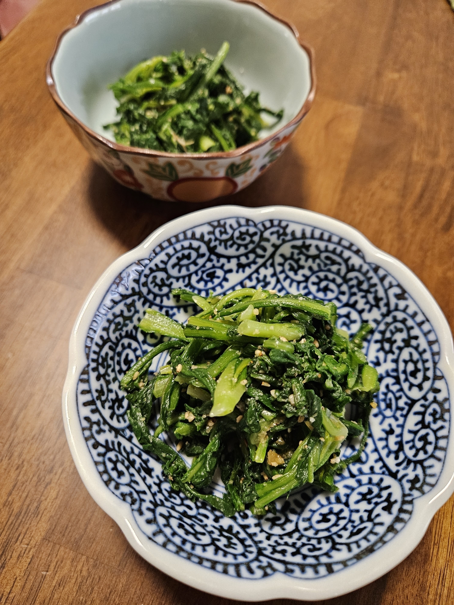 超～旨い⭐カンタン春菊の胡麻和え