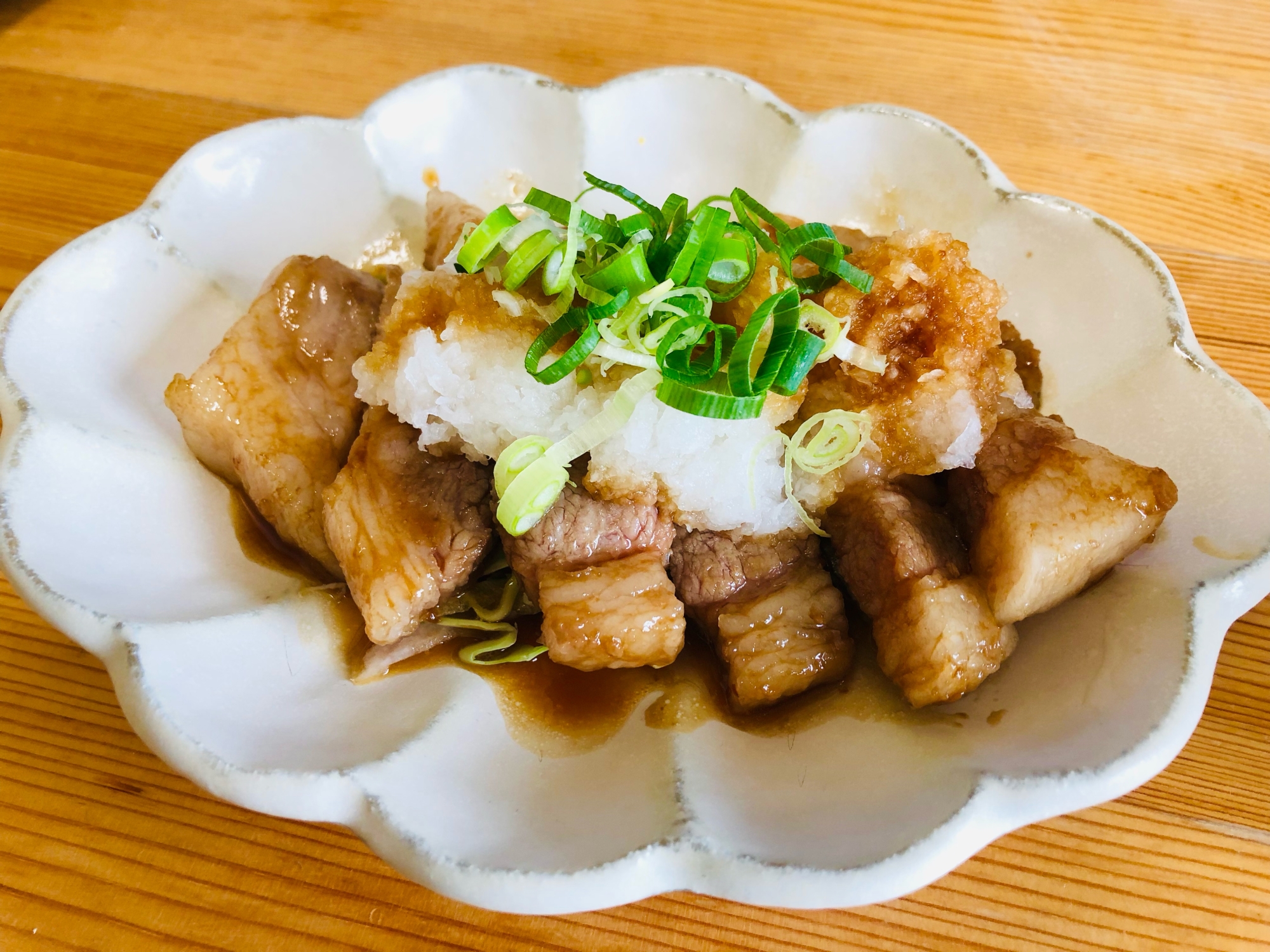 大根おろしでサッパリ！☆豚ロース肉照り焼き