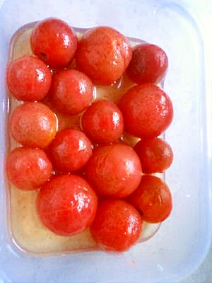 おやつ風　ミニトマトのマリネ