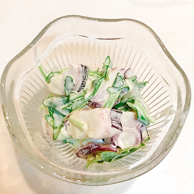 ツーンと来んのが美味しい タコとみつ葉のわさびマヨ レシピ 作り方 By だだちゃまめごはん 楽天レシピ ツーンと来んのが美味しい タコとみつ葉のわさびマヨ レシピ 作り方 By だだちゃまめごはん 楽天レシピ