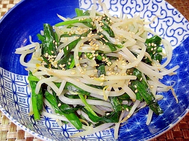 もやしとニラの鶏ガラスープ炒め レシピ 作り方 By Mint74 楽天レシピ