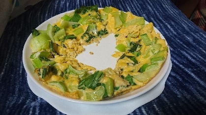 青梗菜と卵の炒め物