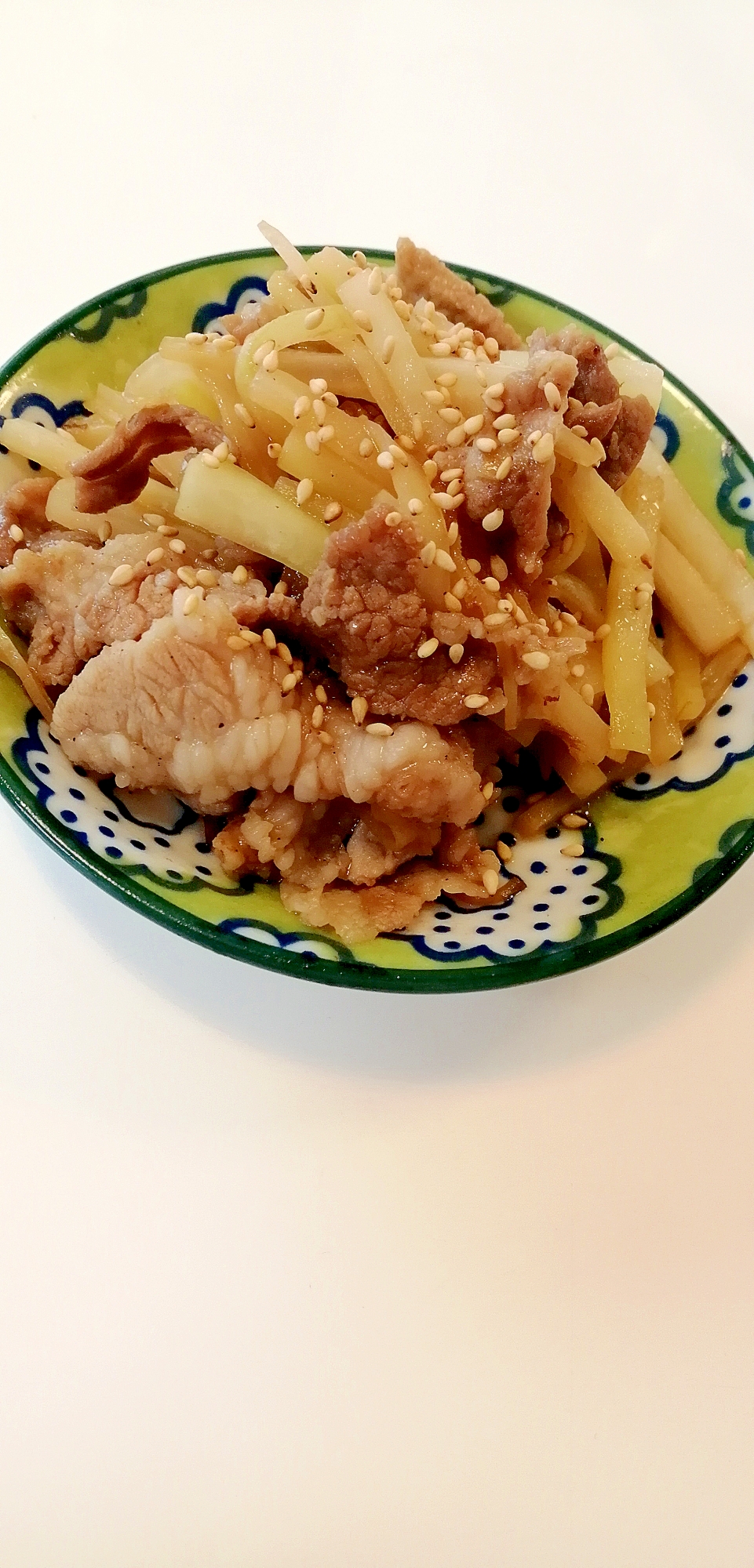 節約☆大根の皮と豚肉のきんぴら炒め☆