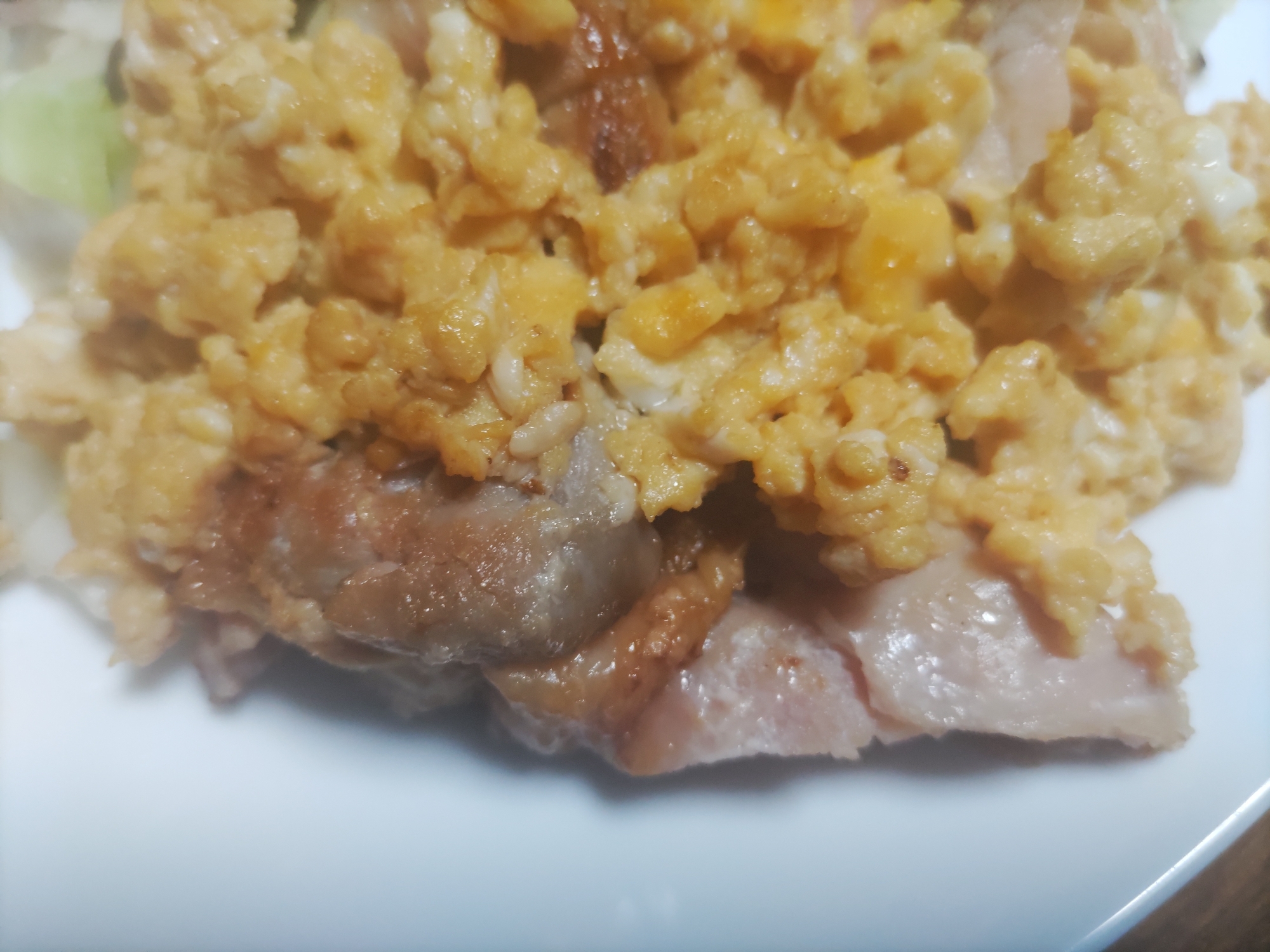 鶏肉と卵の照り焼き