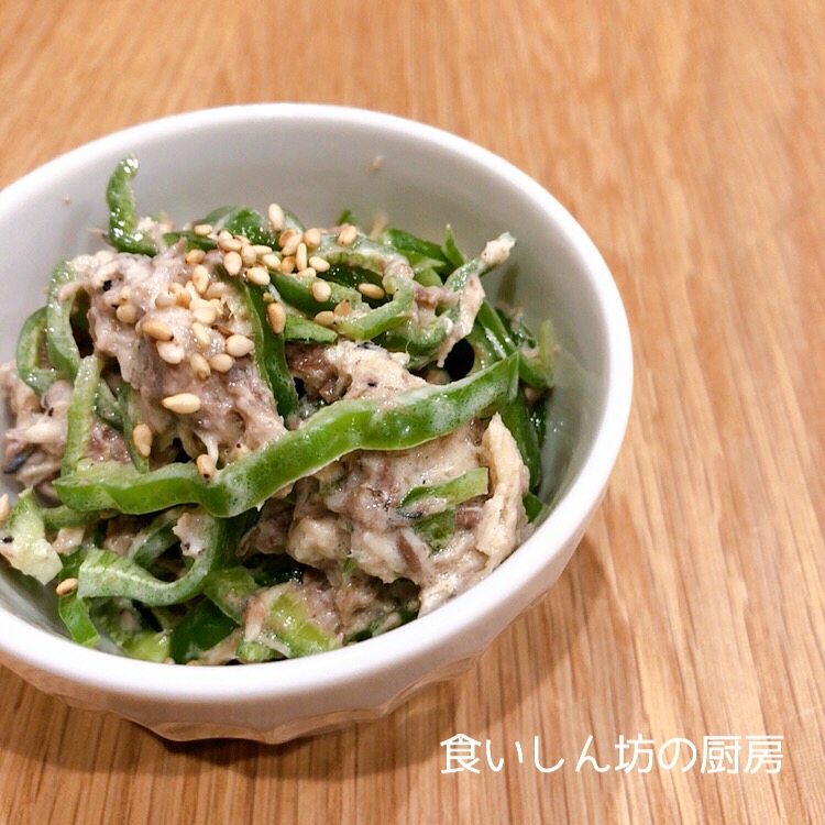 ピーマン サバ缶de火を使わないマヨサラダ レシピ 作り方 By 食いしん坊の厨房 楽天レシピ