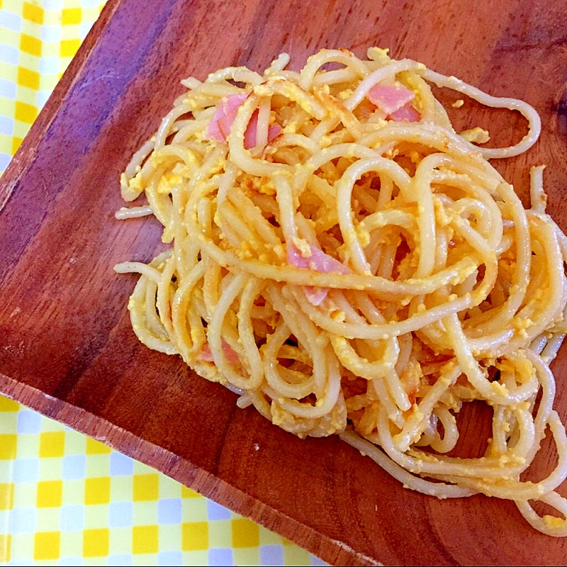 ハムと卵のスパゲティ☆