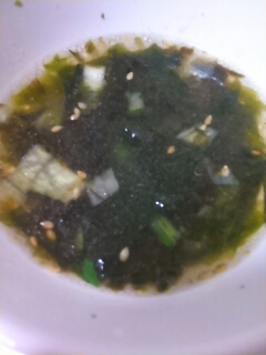 韓国海苔のスープ