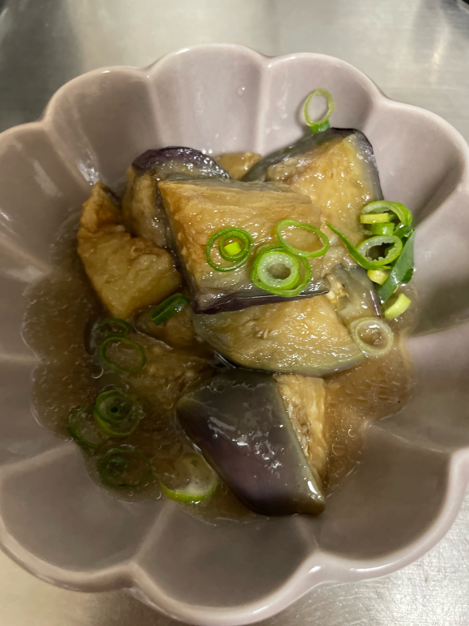 時短！なすの煮浸し(イオンの冷凍揚げなす)