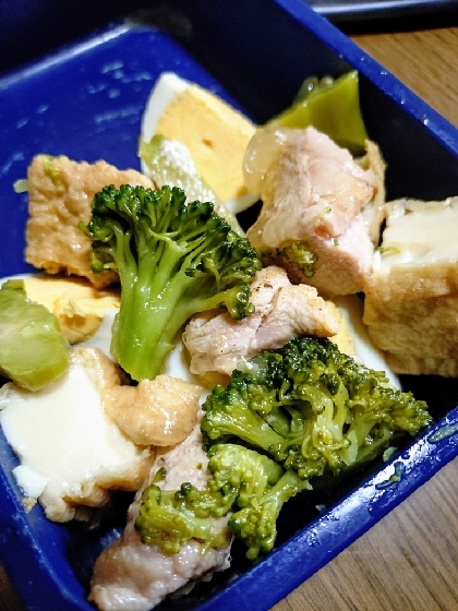 厚揚げと鶏肉の甘辛煮