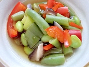 枝豆と野菜のサッと煮