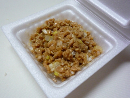 納豆の食べ方-ネギごま生姜♪