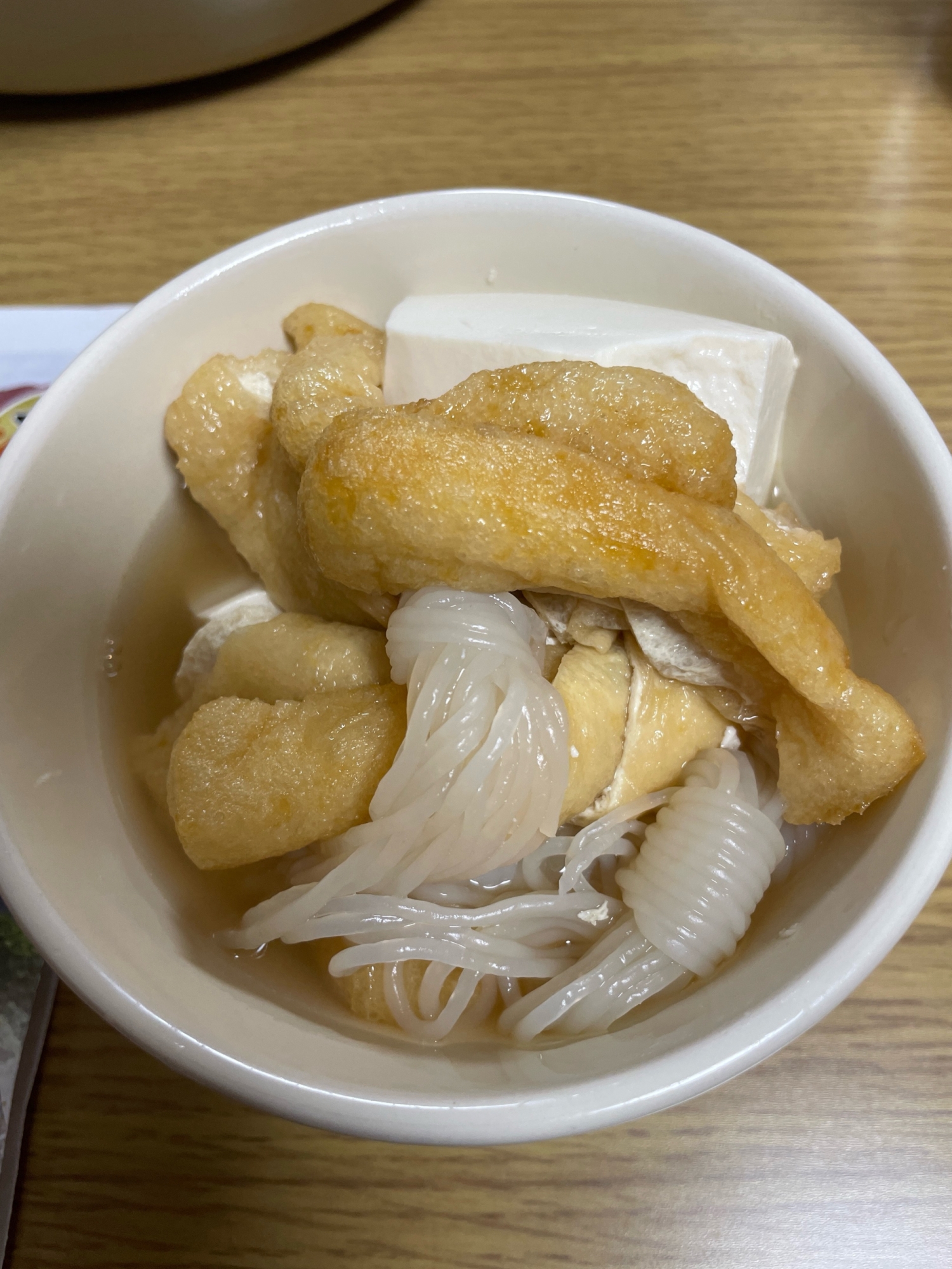 豆腐油揚げ結びしらたきの煮物✨