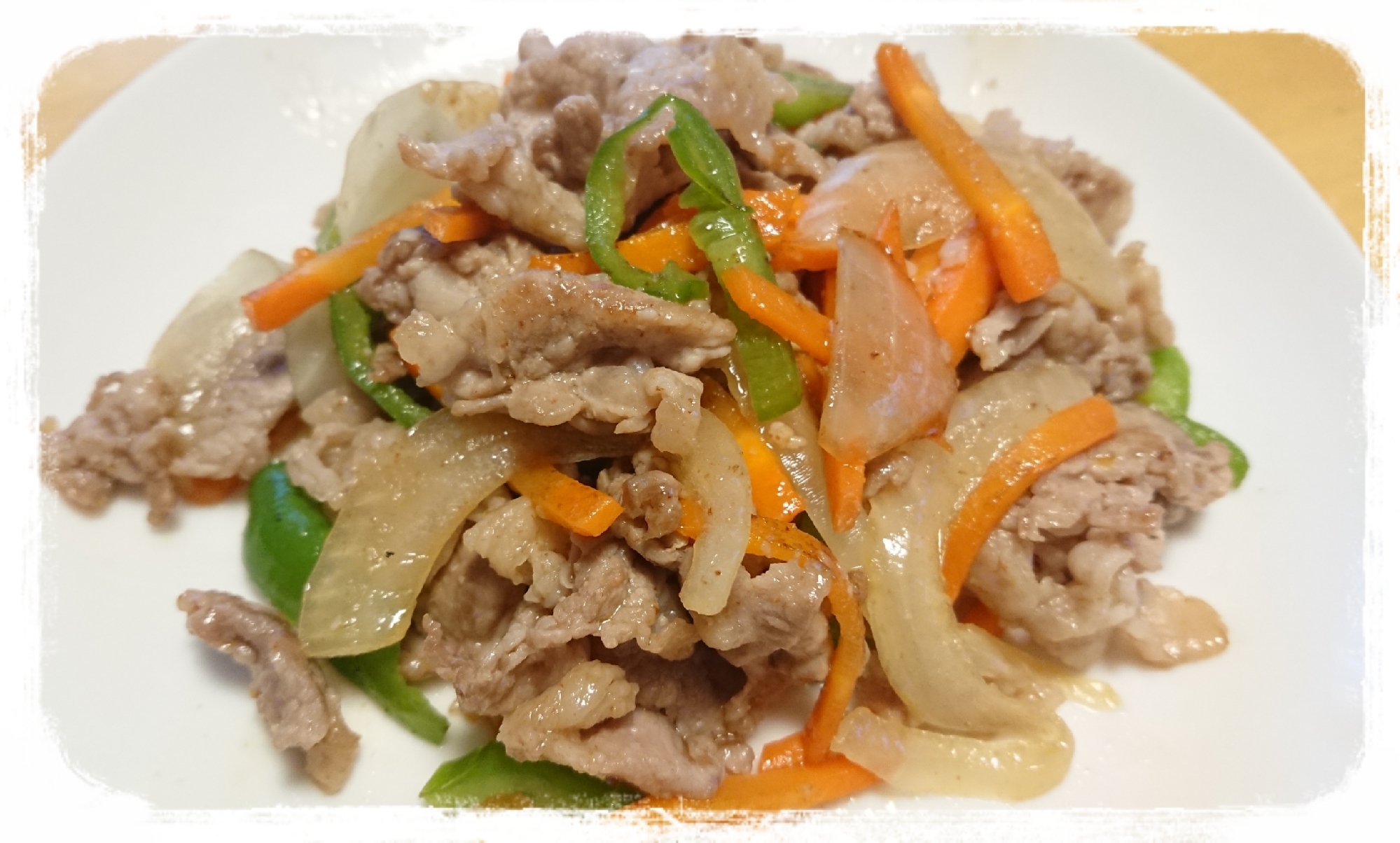 豚こまの塩麹炒め