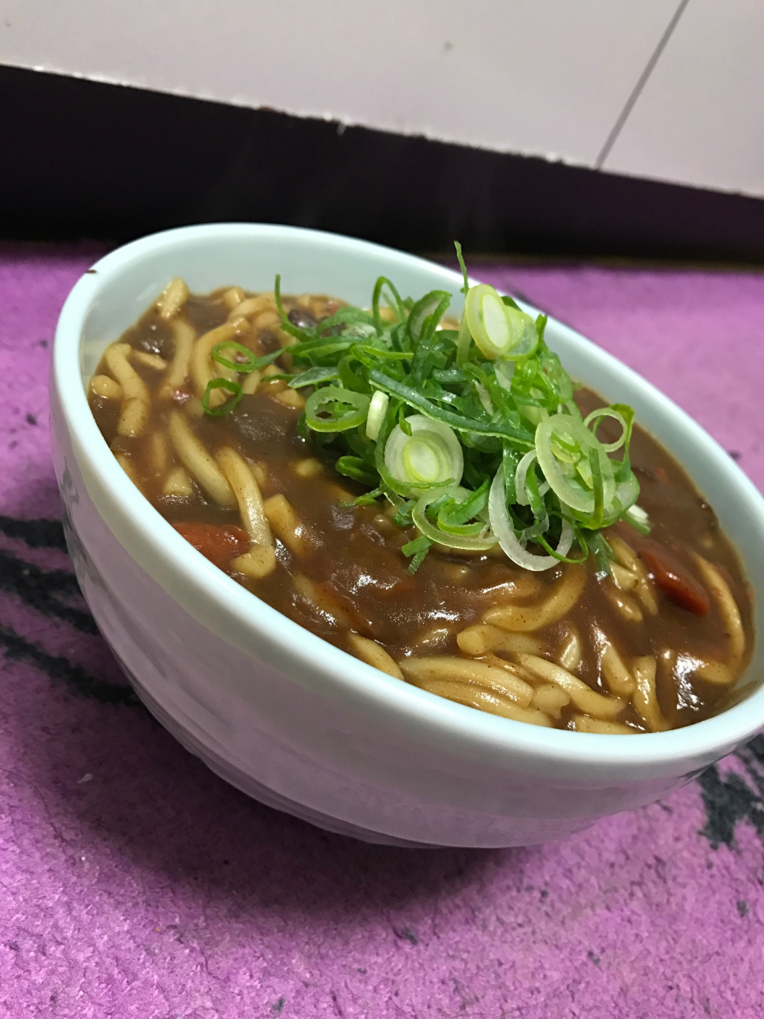 カレーの残りでカレーうどん