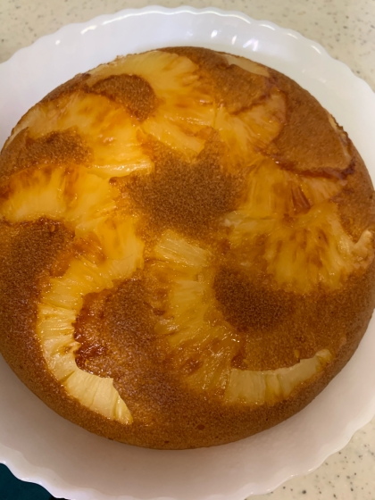 Hmと缶詰だけ 炊飯器で超簡単 パイナップルケーキ レシピ 作り方 By やまさ 楽天レシピ
