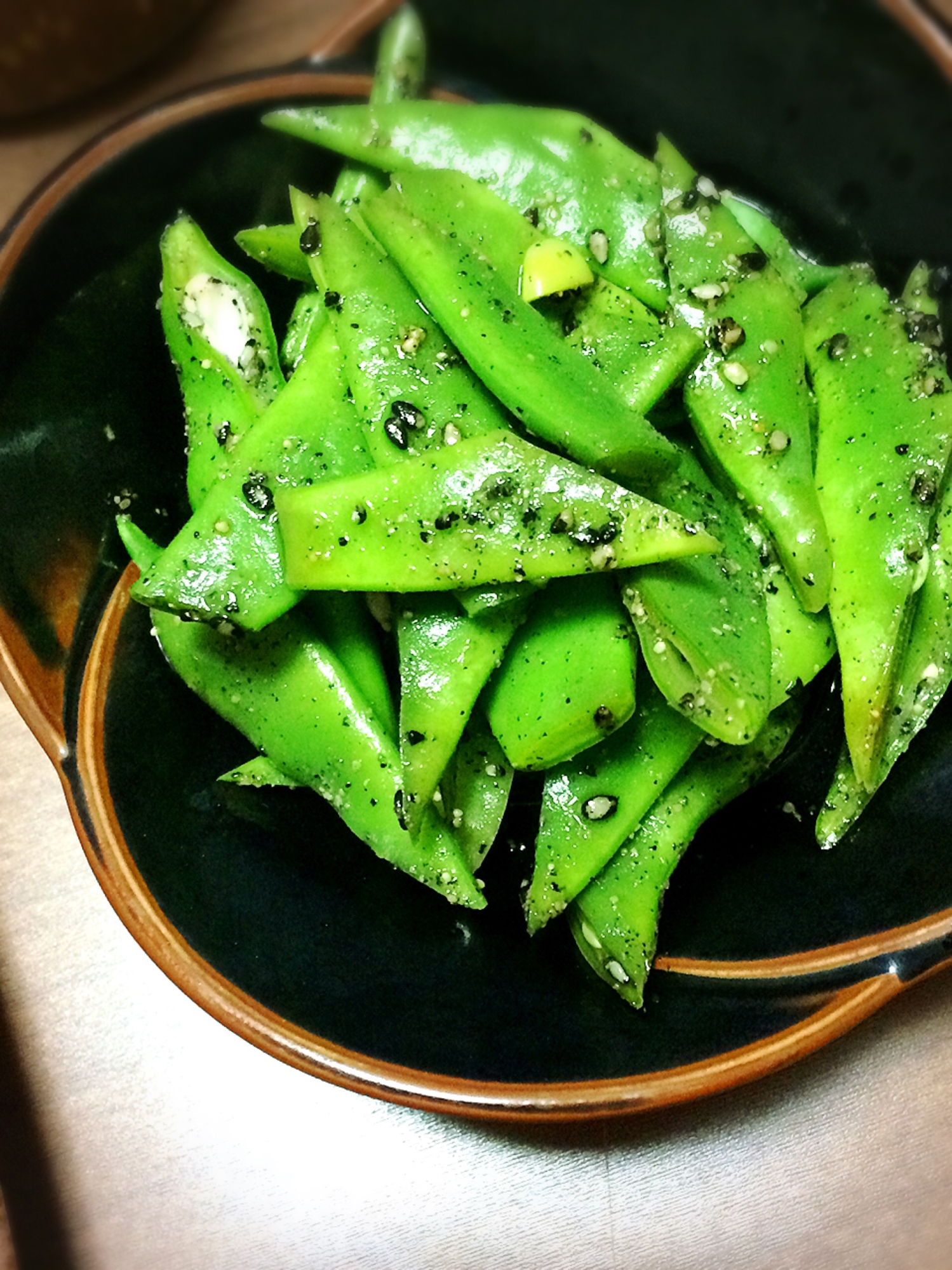 めんつゆで☆インゲンの胡麻和え