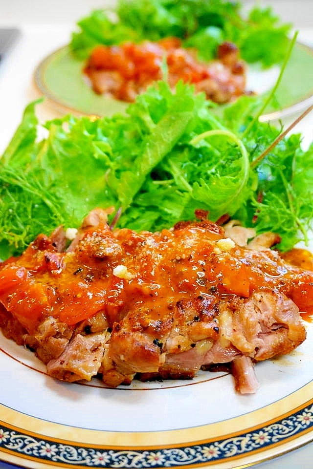 コクのあるトマトバターソースが絶品 チキンソテー レシピ 作り方 By Oppeke22 楽天レシピ