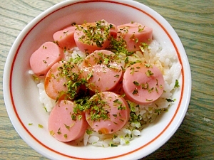 魚肉ソーセージ丼