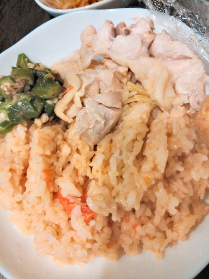 子供のお昼ご飯に作りました。炊飯器で美味しく頂けて満足です～