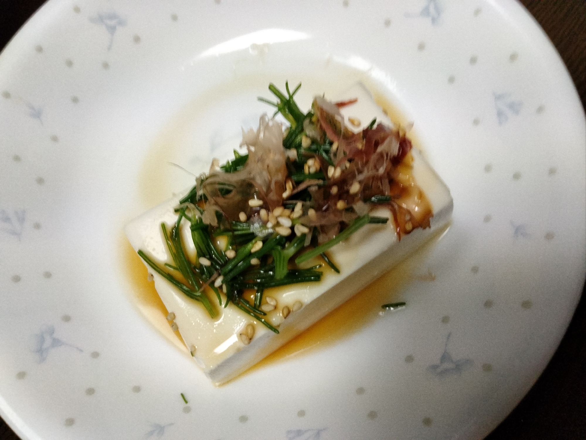 冷奴アレンジ おかひじきのせて