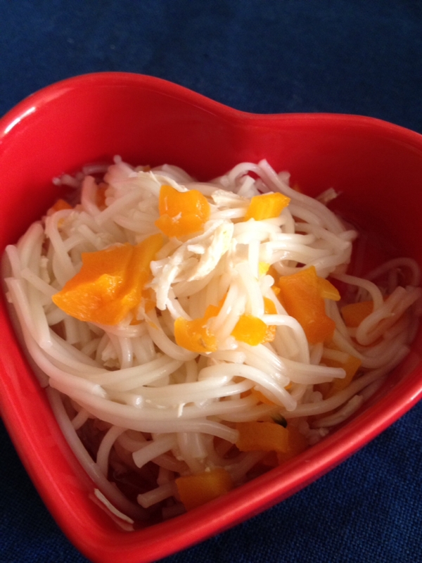 離乳食☆とりと人参のにゅうめん