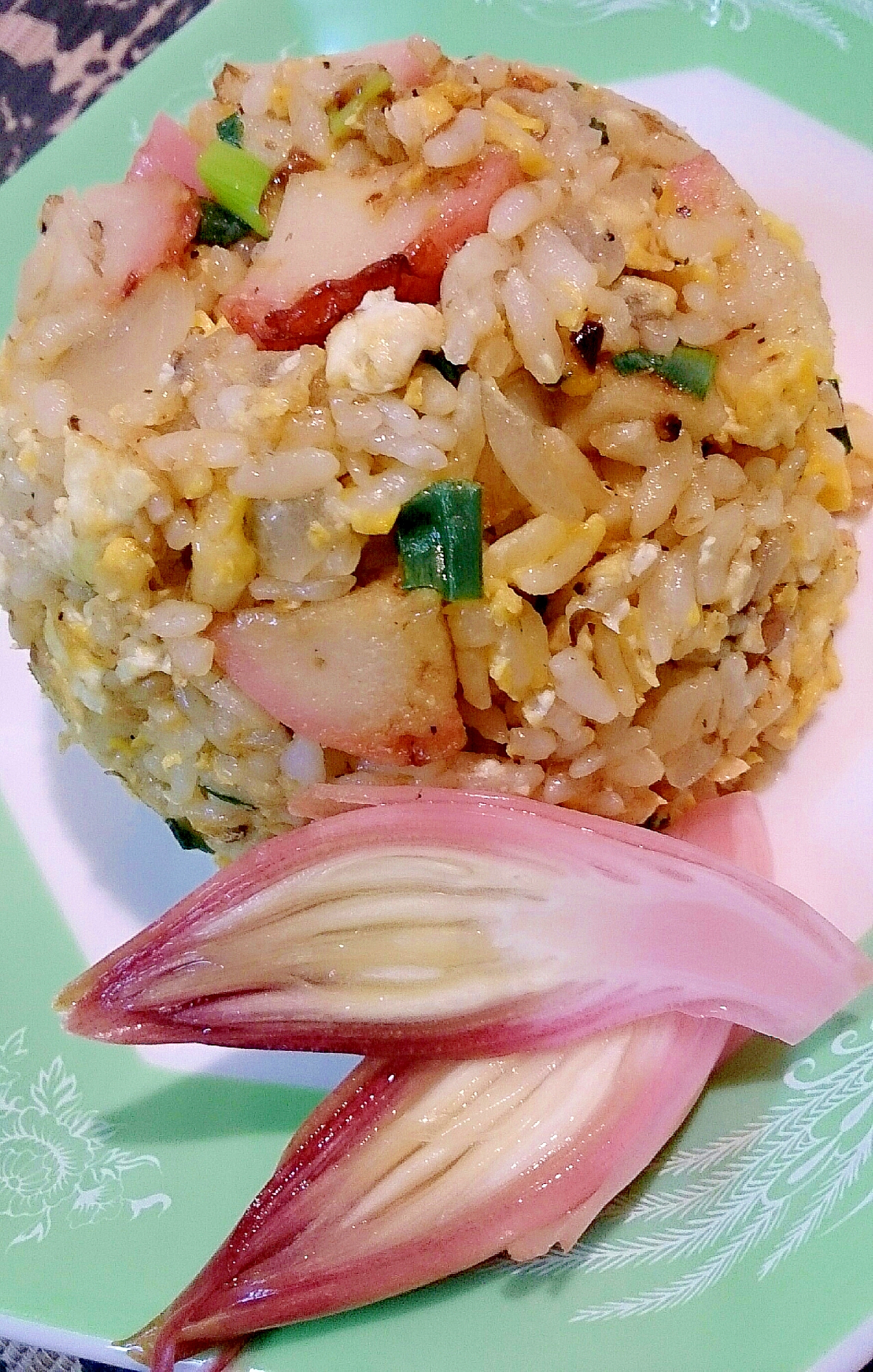 かまぼこのおかかチャーハン