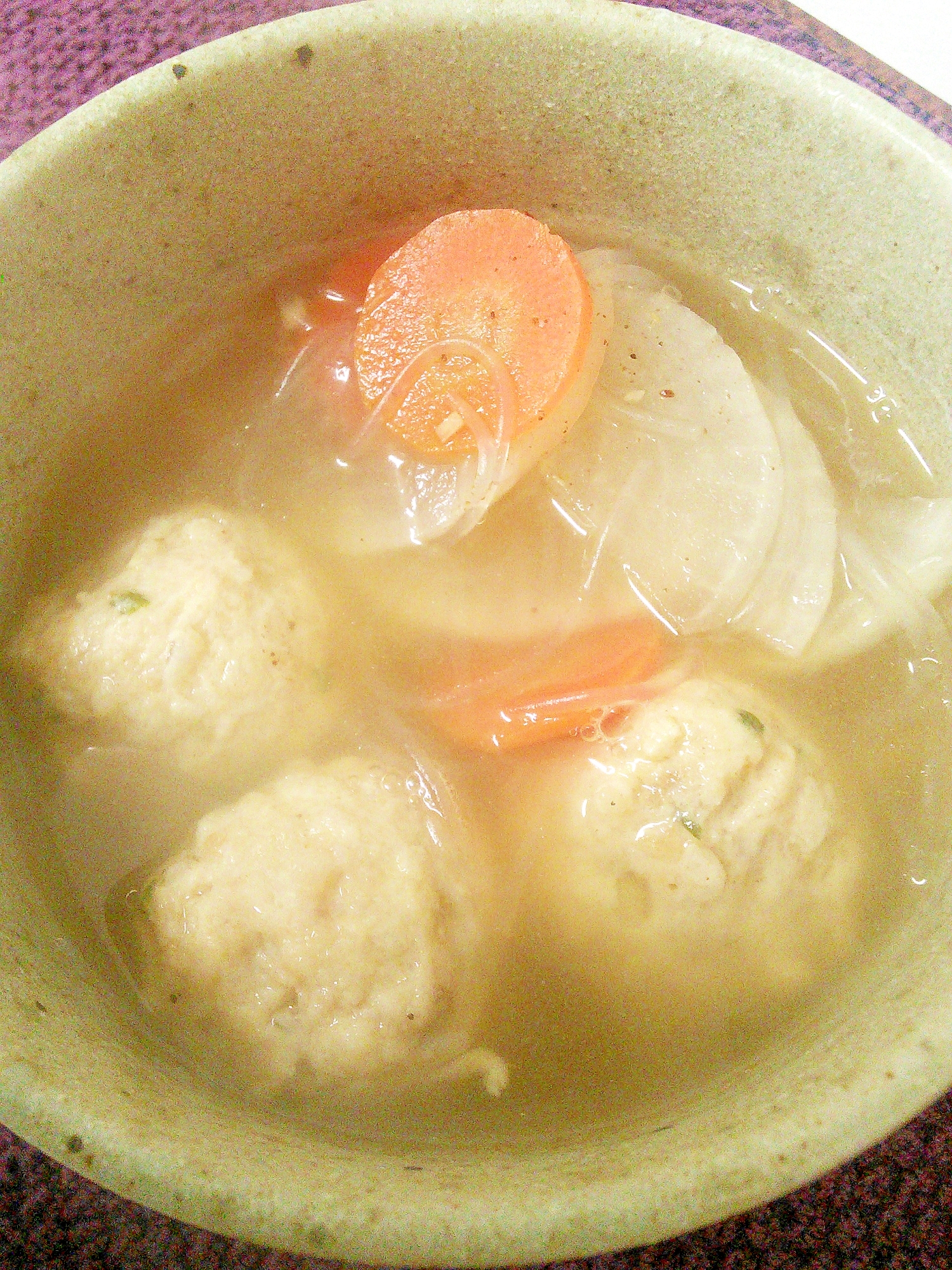 鶏団子★春雨スープ