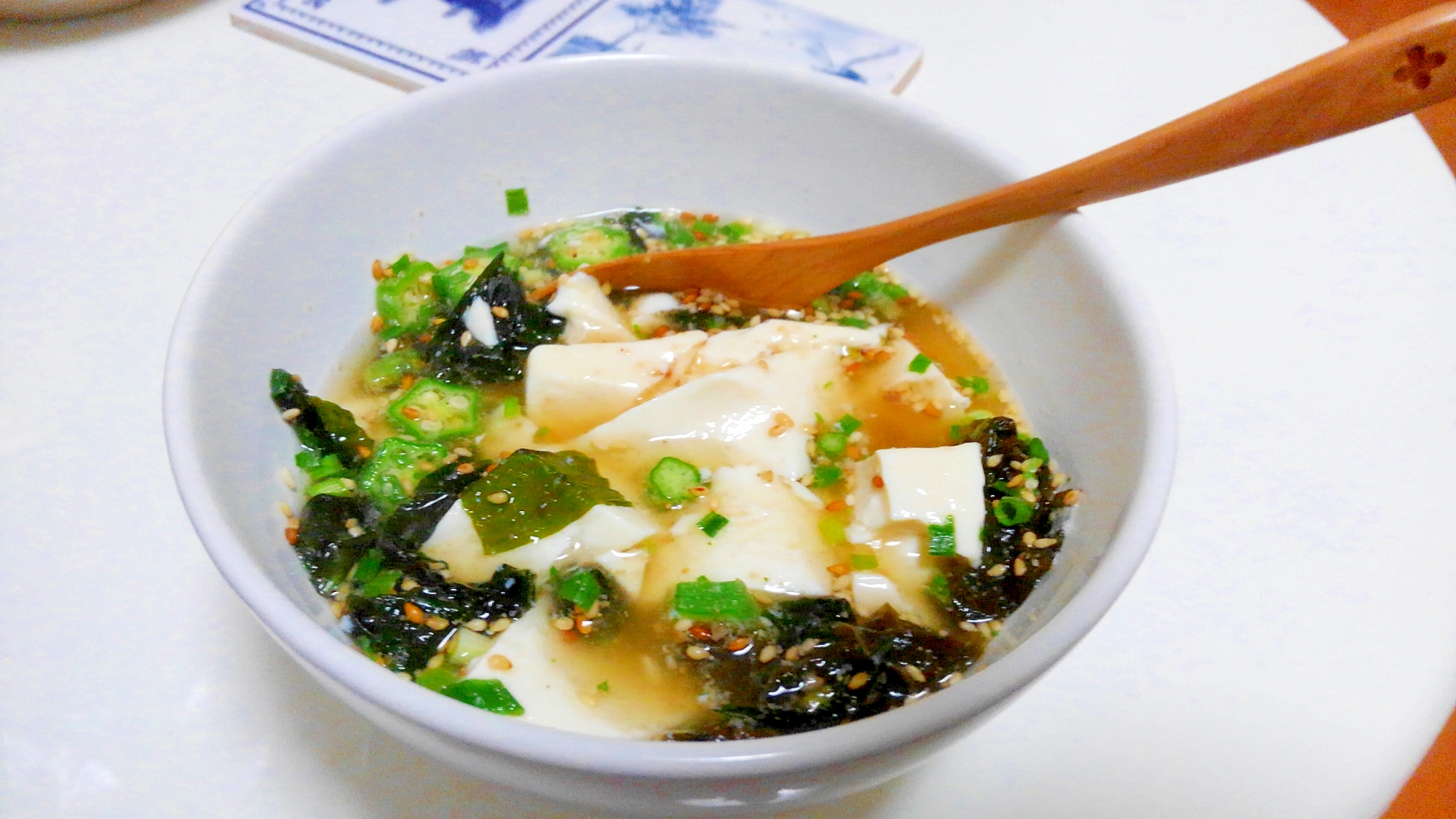 簡単、豆腐スープ