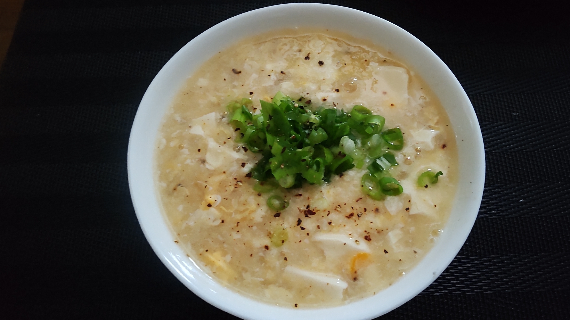 絹豆腐とたまごの★とろとろスープ