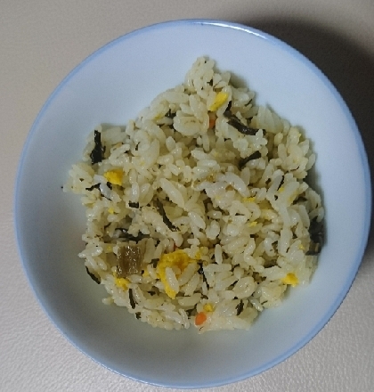 残りご飯で高菜炒飯(高菜ごはん)