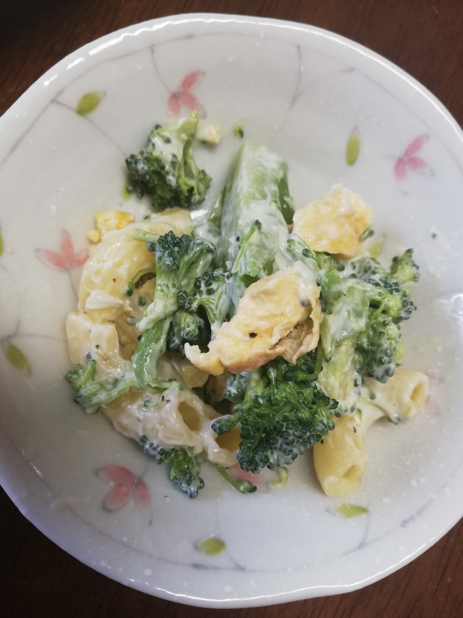 ブロッコリーと炒り卵のマカロニサラダ