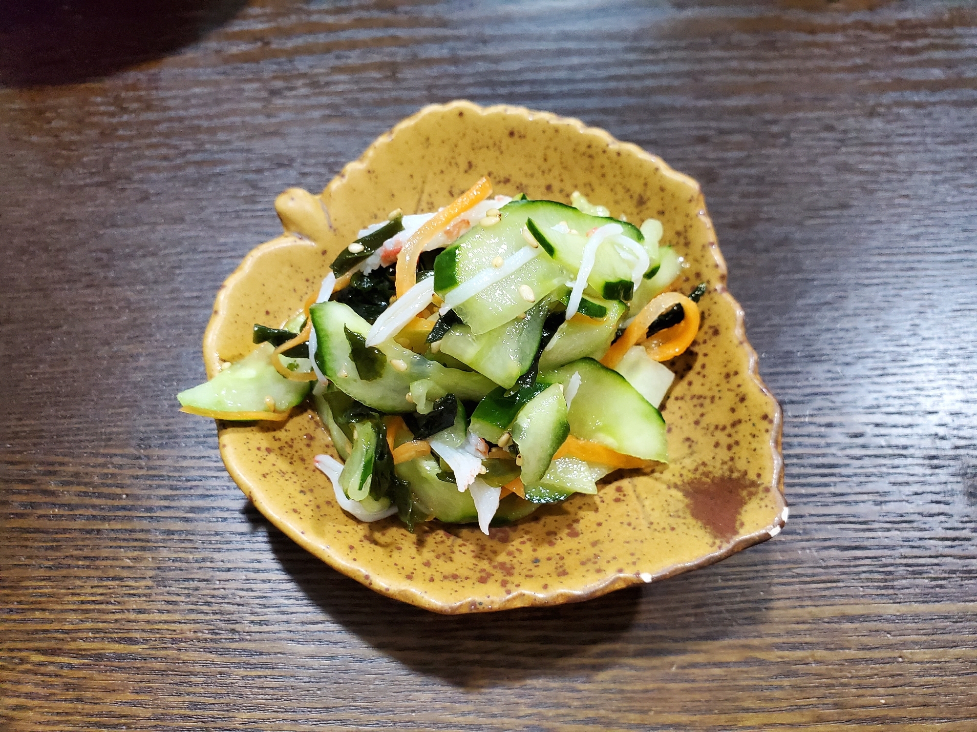 隠し味にごま油!な酢の物