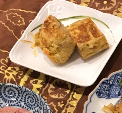 お弁当に❤にんじん卵焼き