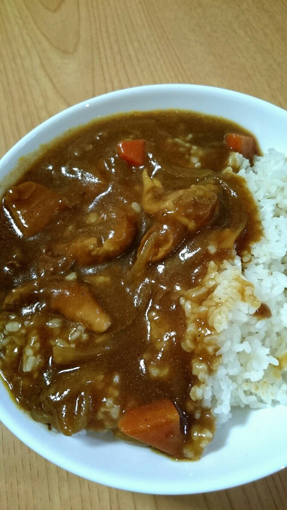 鶏皮たっぷり(*^^*)カレーライス☆