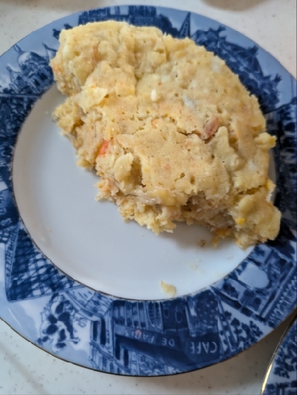 レンチン！フワフワ米粉蒸しパン