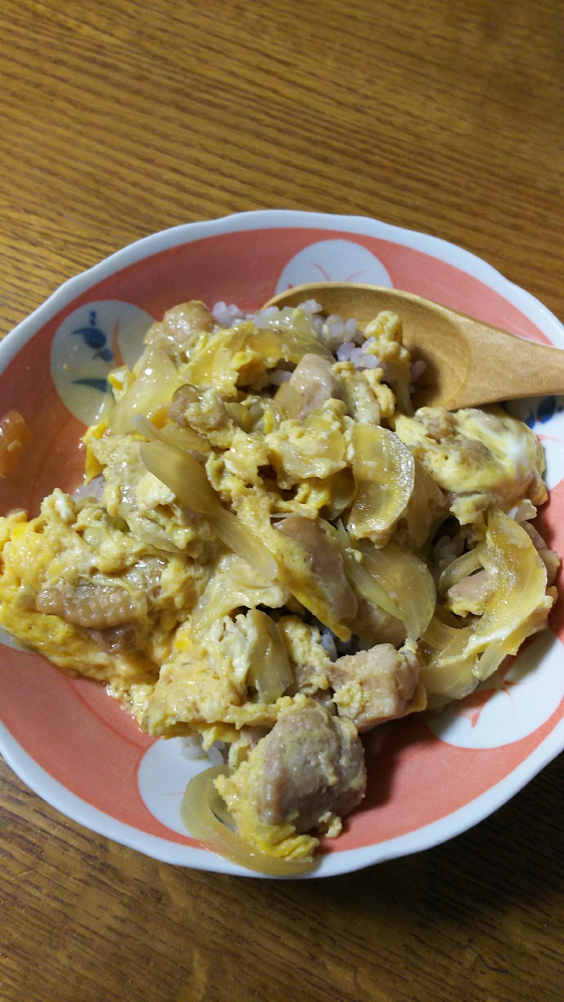 玉ねぎと鶏ももの親子丼