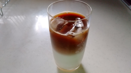 おうちカフェ♡喫茶店みたいな2層カフェオレ