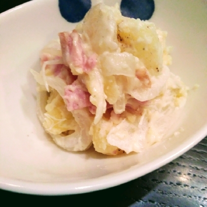 ソーセージがなかったのでベーコンで♪とても美味しかったです！